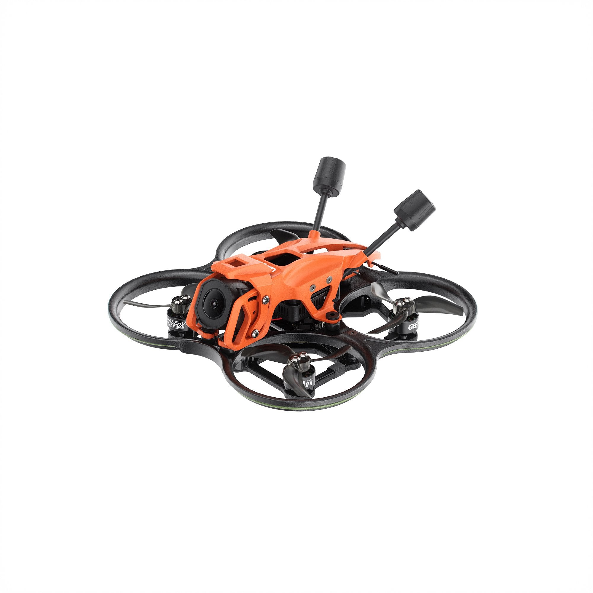 GEPRC Cinebot25 V2 O4 Pro FPV, GEPRC Cinebot25 V2 FPV cinewhoop quadcopter with orange canopy, ducte