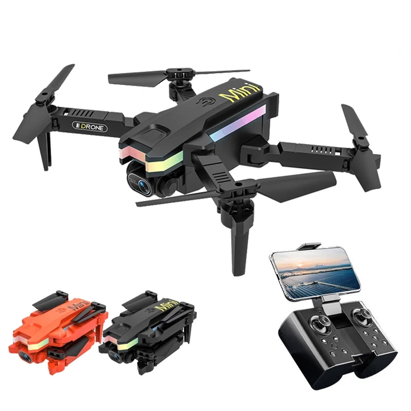 XT8 RC Mini Drone - 2024 New 4K Dual HD Camera Video Shooting Led Drone Quadcopter with FPV One-Key