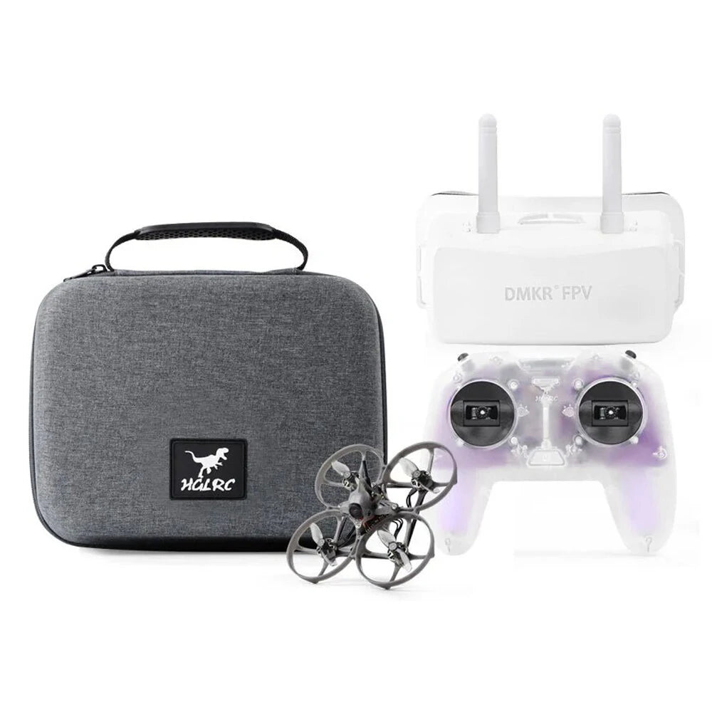 HGLRC Petrel 85 Whoop 2-Inch 1-2S Analog FPV Drone RTK Kit with ELRS Remote, 5