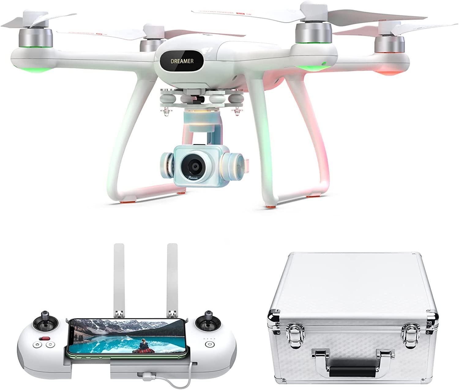 Potensic Dreamer Pro 4K HD Drone - with Camera for Adults, 3-Axis Gimbal GPS Quadcopter with 2KM FPV
