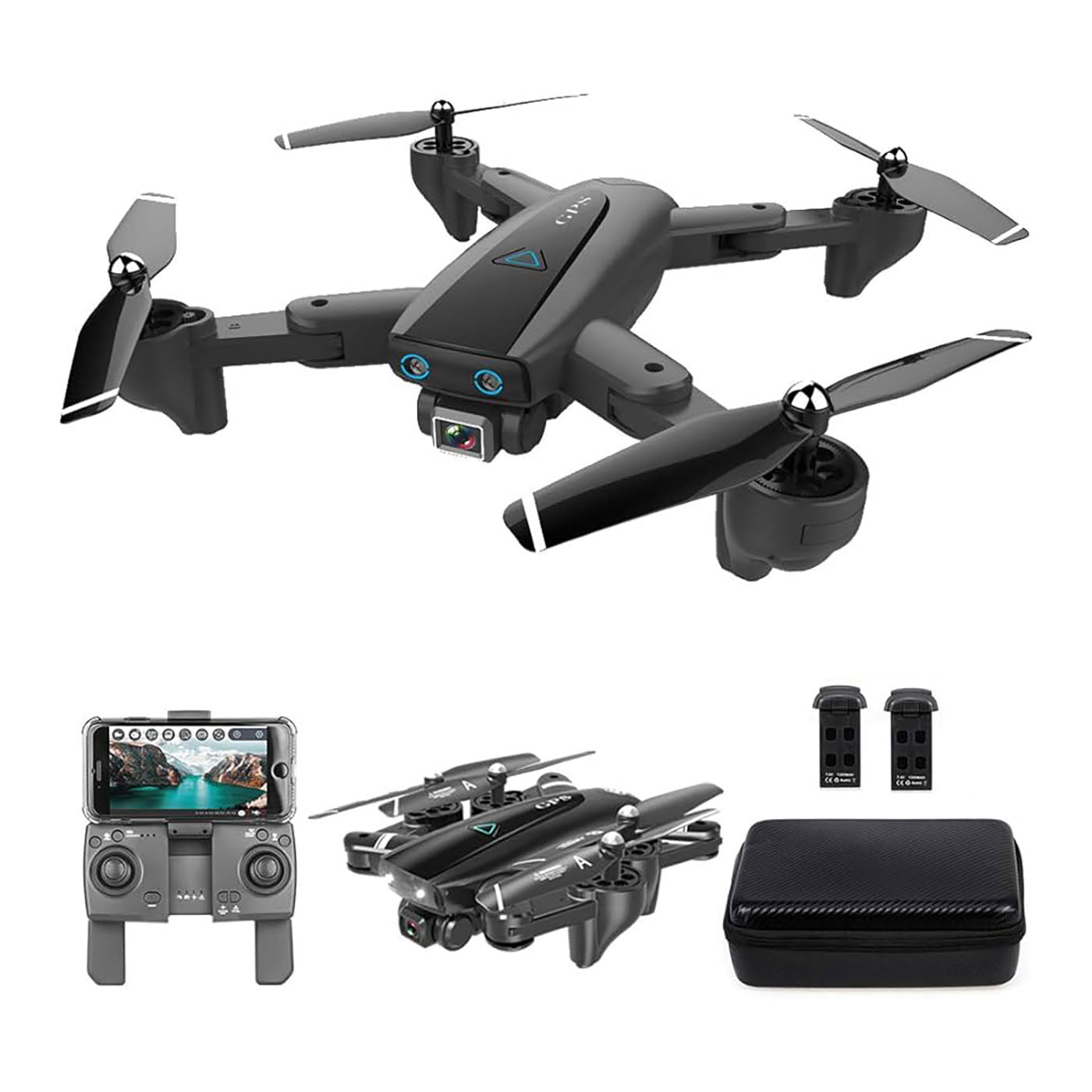 S167 Drone - 2020 New GPS Drone With 4K HD Camera 5G WIFI FPV RC Foldable Quadcopter Drone Flying Ge