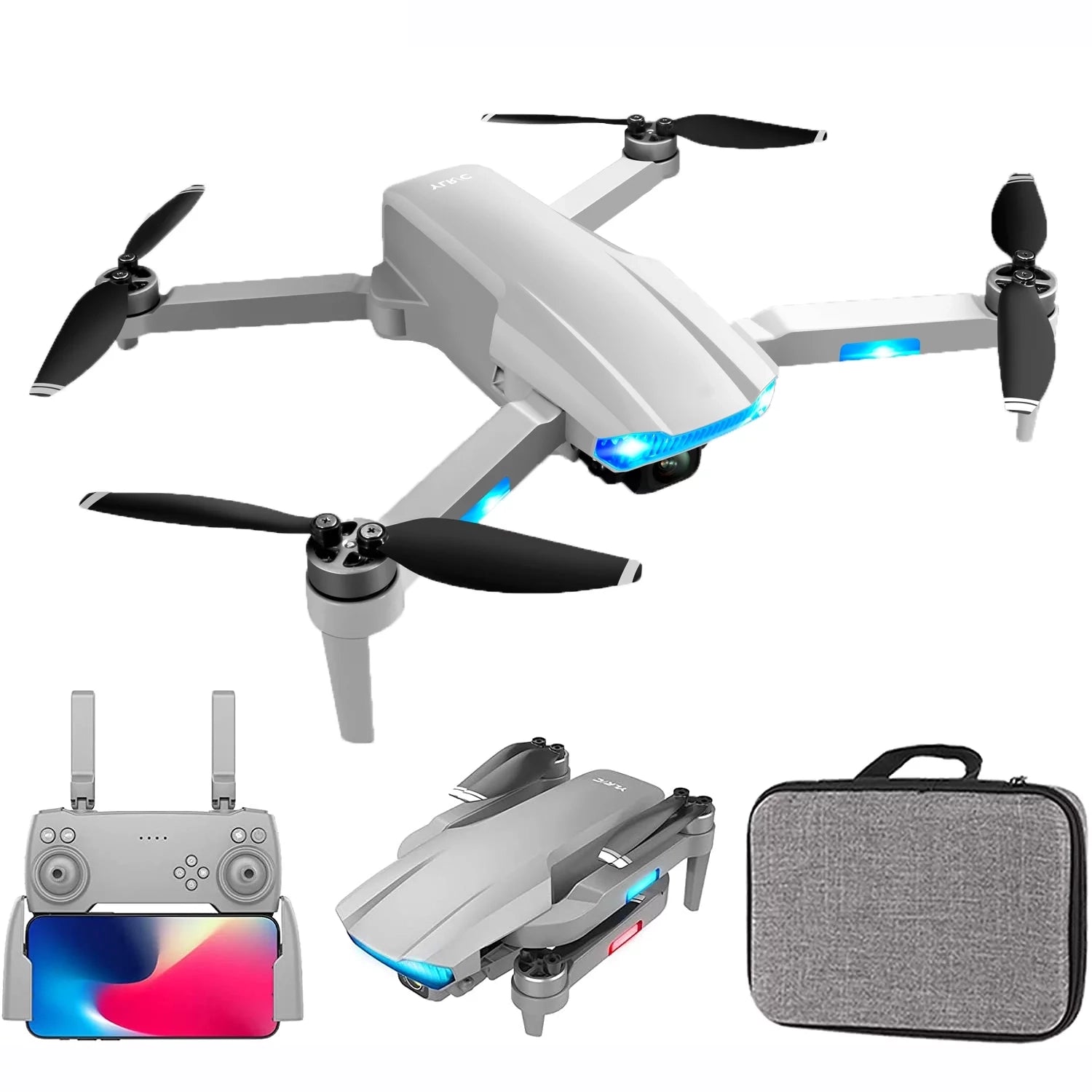 QJ S106 GPS Drone - 8K HD Professional Dual Camera Anti-shake gimbal Brushless Motor 181g RC helicop