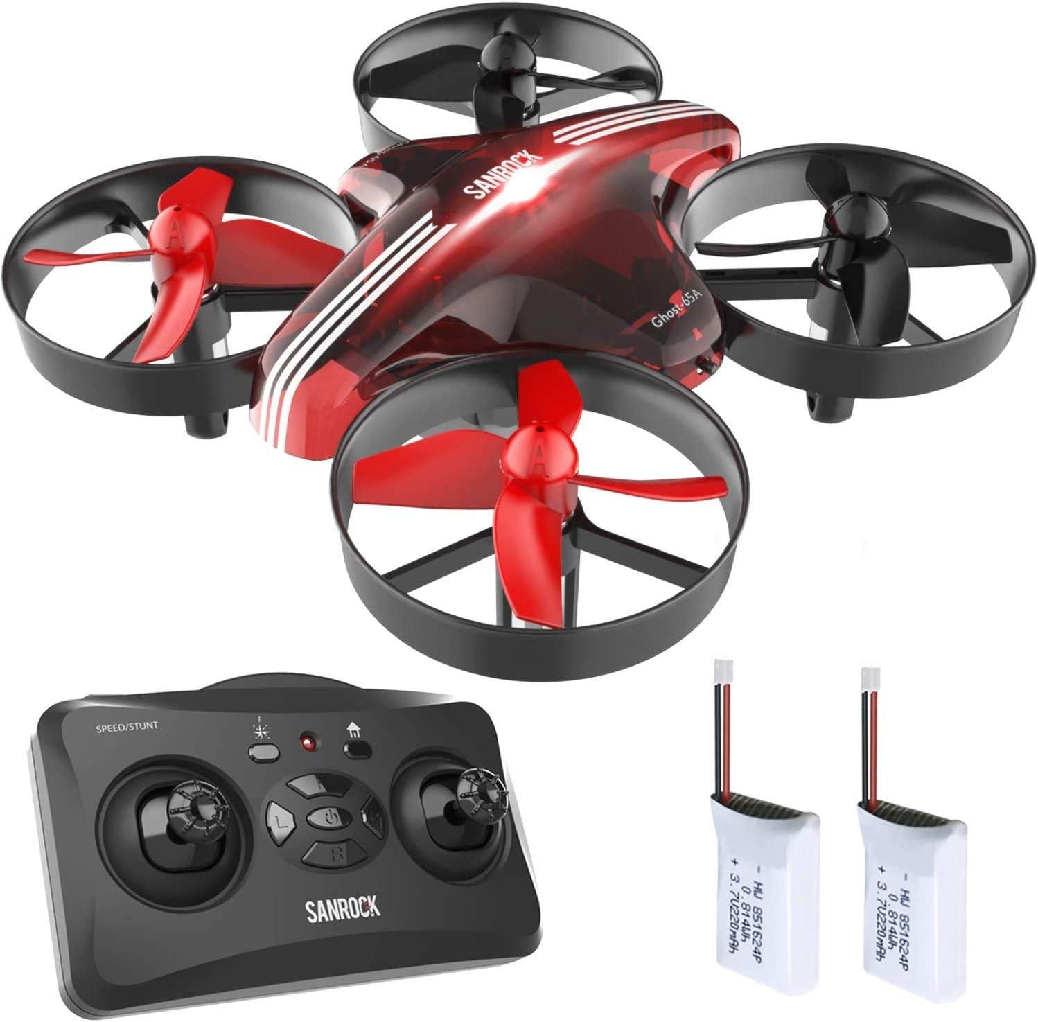 SANROCK GD65A Drone - for Kids and Beginners, RC Helicopter Support Headless Mode, Altitude Hold, 3D