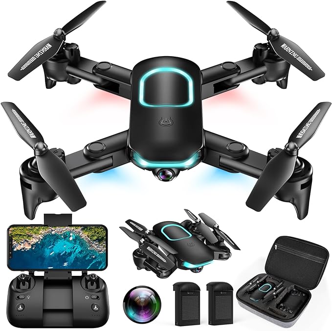 REDRIE JY02 Drone with Camera - Foldable Mini Drone for Adults and Kids with 1080P FPV Camera, Upgra