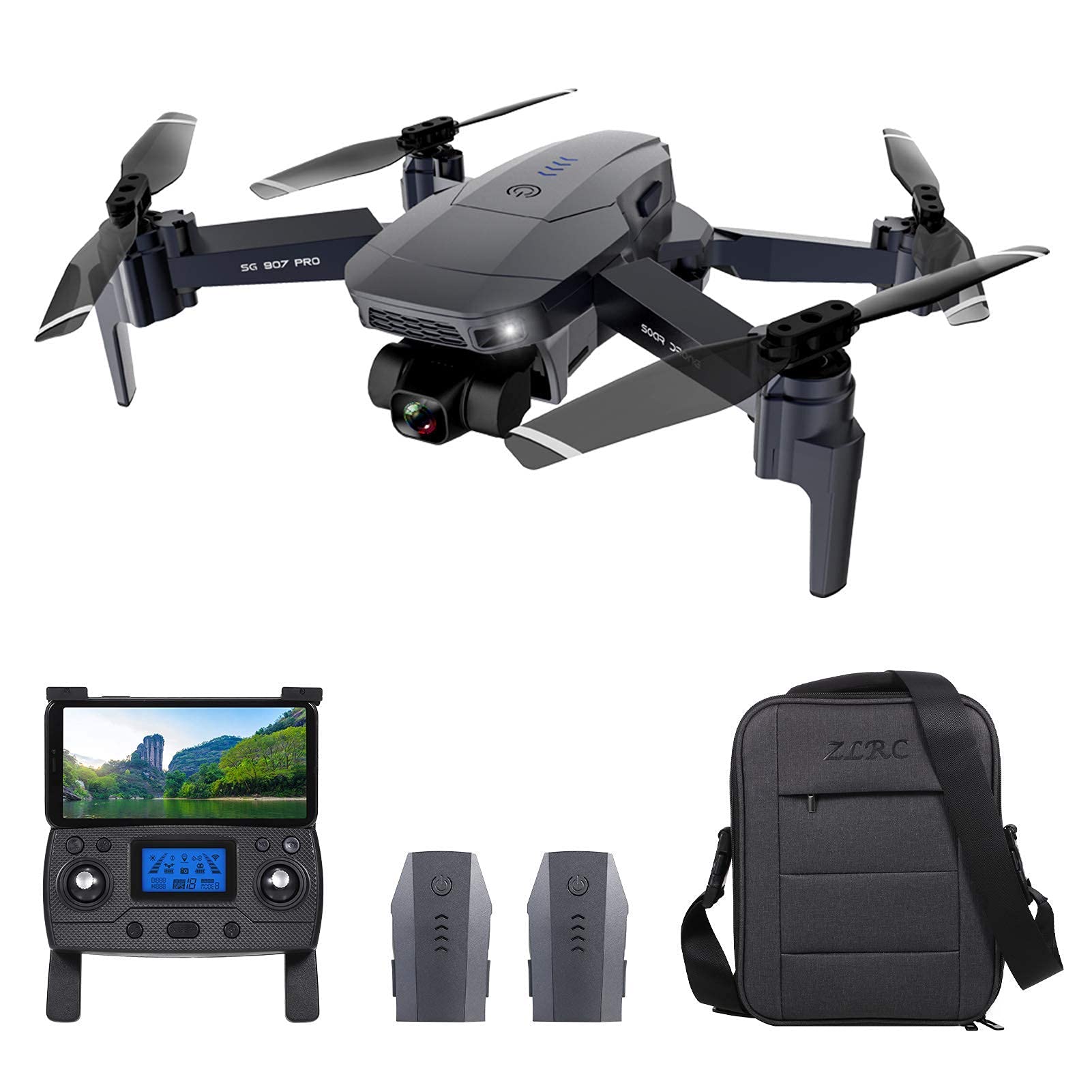 SG907S Drone - 4K HD GPS Auto-Return High Performance Obstacle Avoidance Long Range Remote Control A
