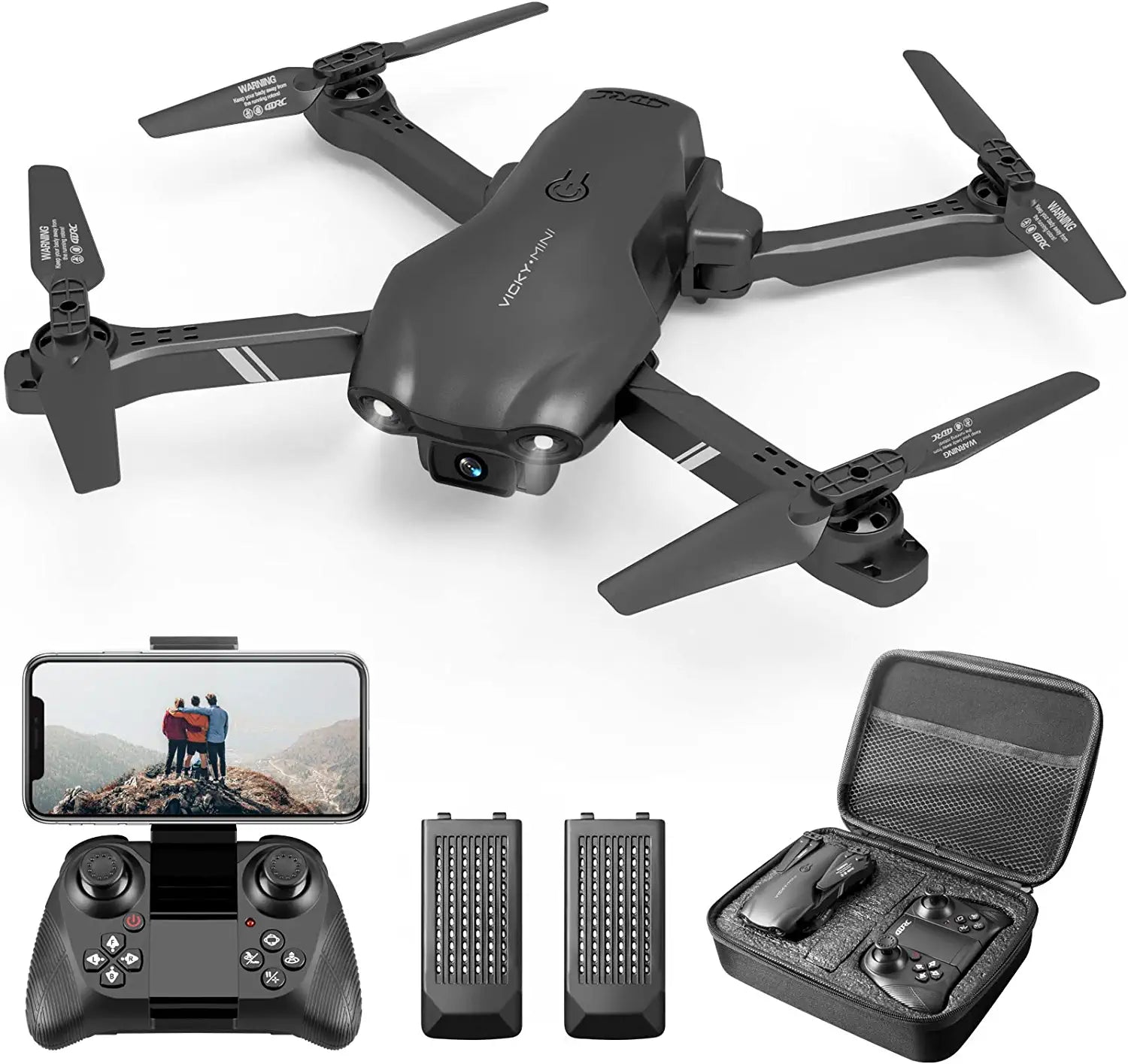 DRONEEYE 4DV13 Drone - for kids Adults with 1080P HD FPV Camera, Foldable Mini RC Quadcopter With Wa