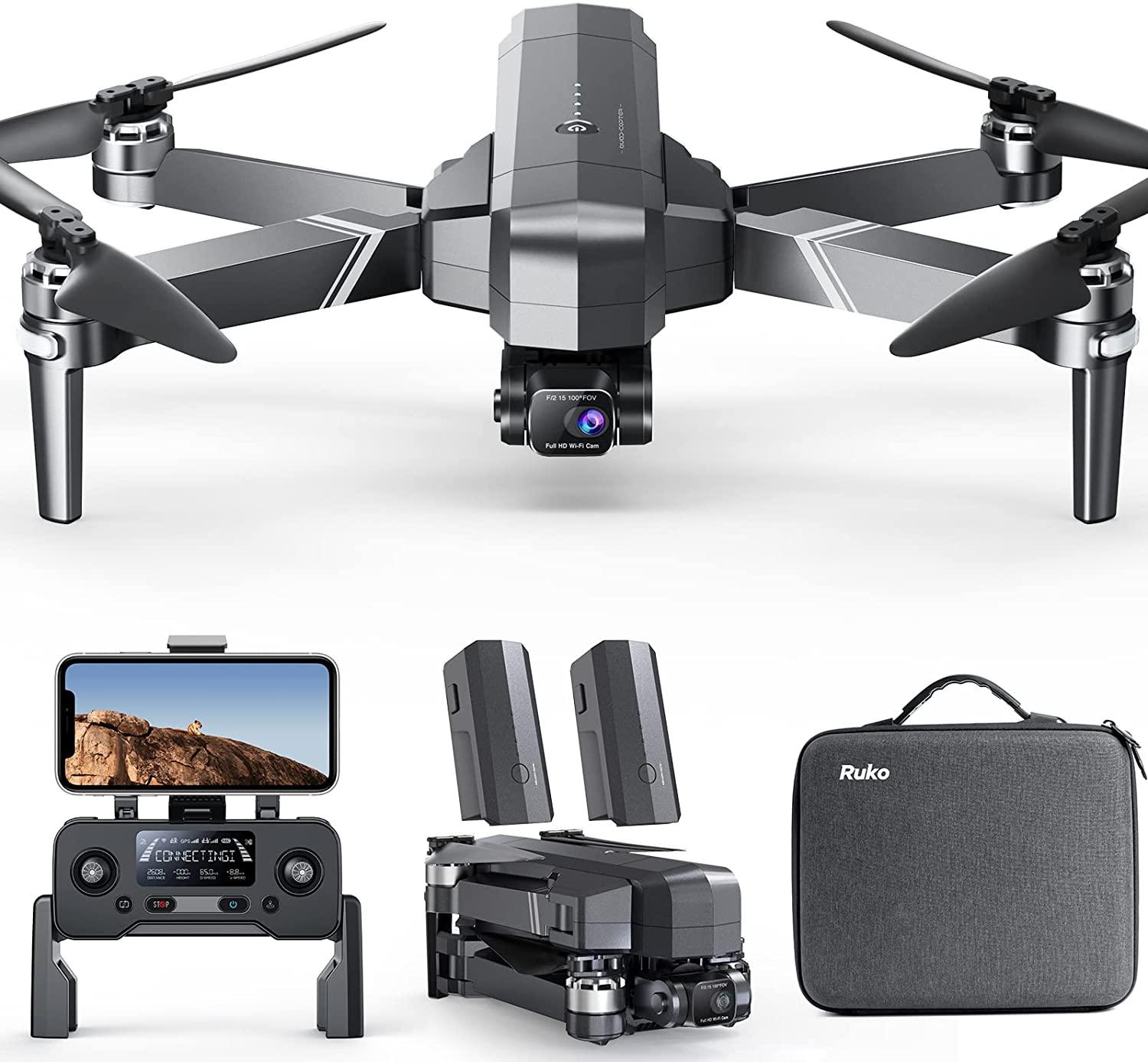 Ruko F11 GIM2 Drone - 4K HD Camera for Adults, 9800ft Video Transmission, 3-Axis Gimbal (2-Axis + EI