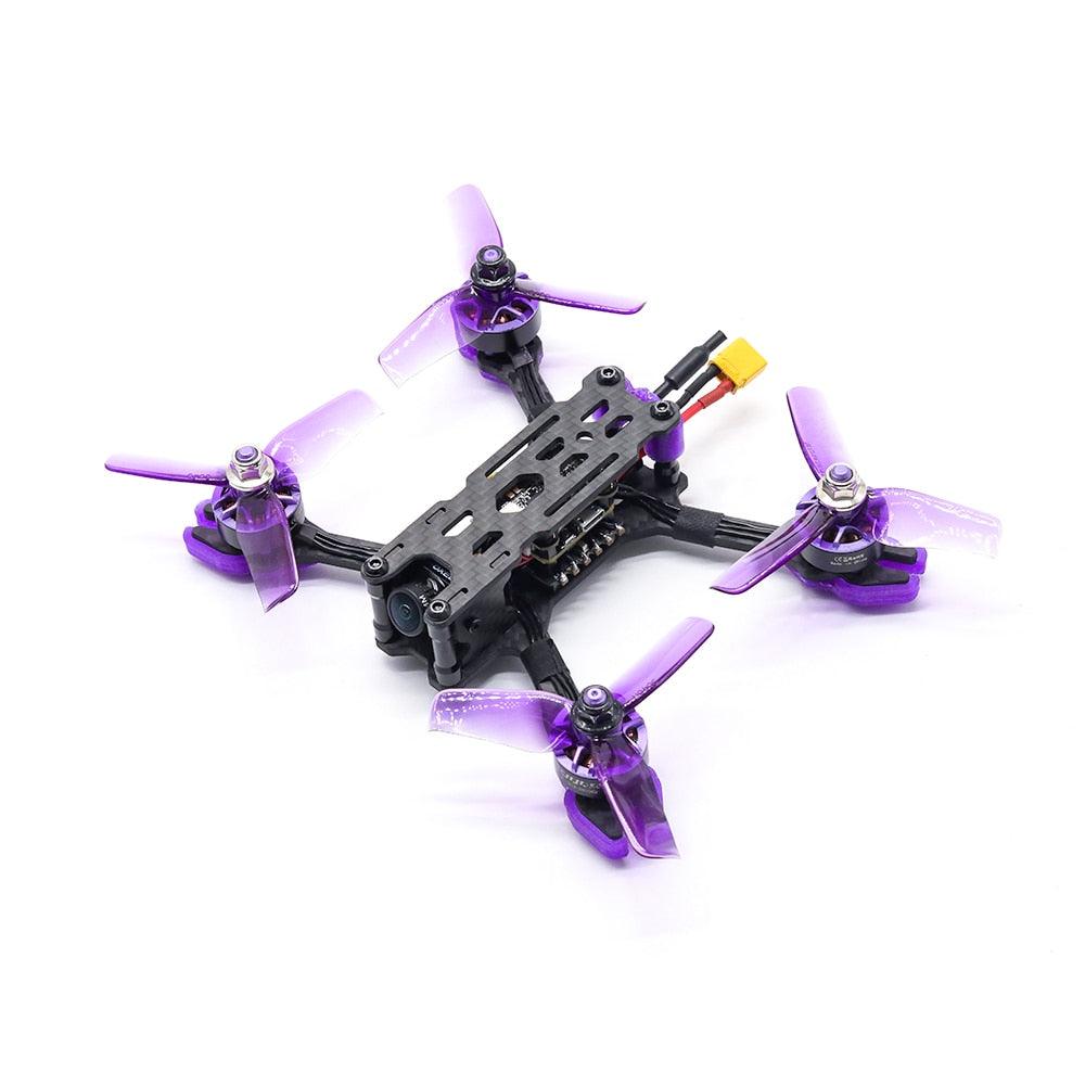 TCMMRC Night Phoenix - 3inch Fpv Racing Drone 1607-2800kv F411 flight control 20a 4IN1ESC xf5805 qua