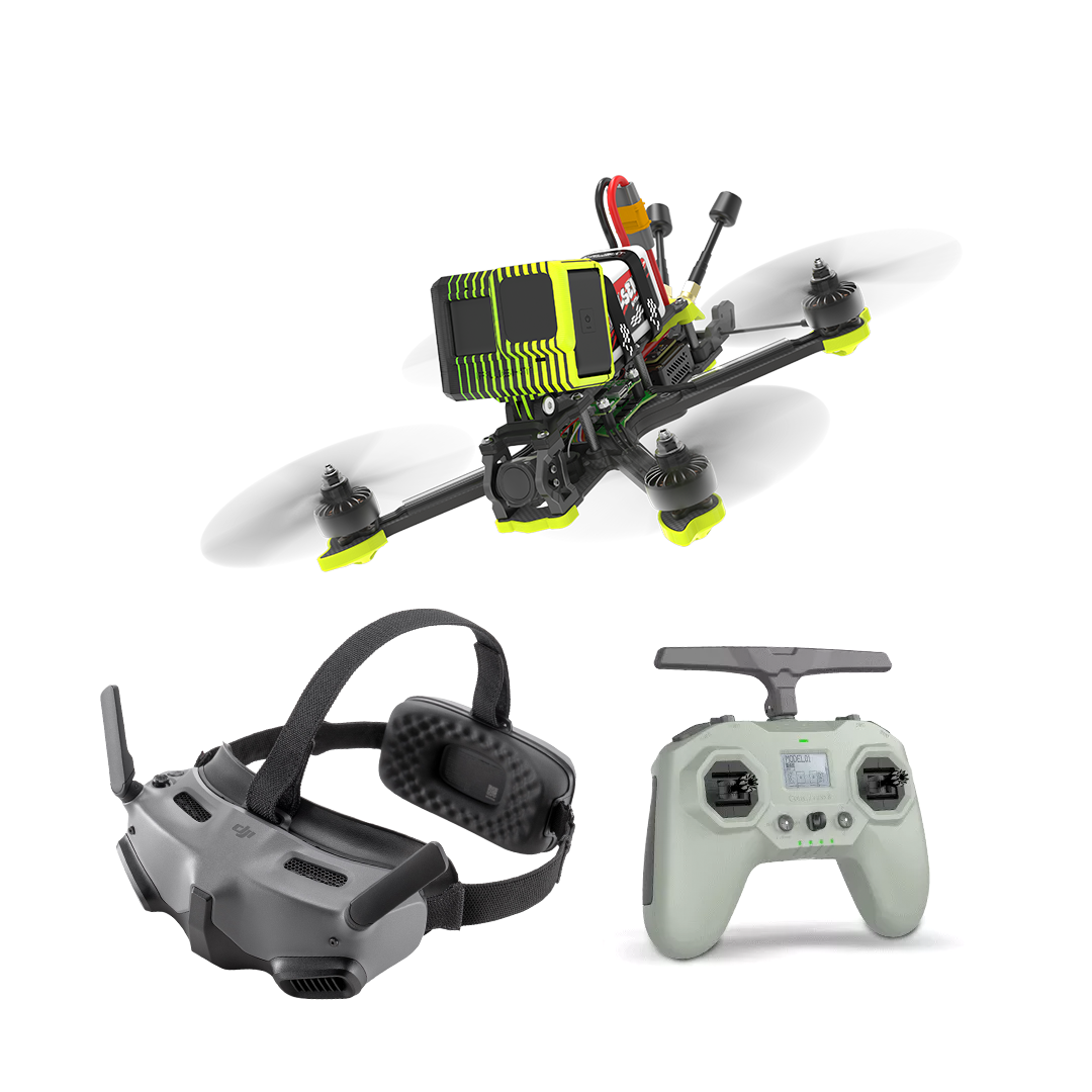 iFlight Nazgul5 V3 O3 6S HD RTF - 5Inch Freestyle FPV Drone With DJI Goggles Integra, Commando 8 ELR