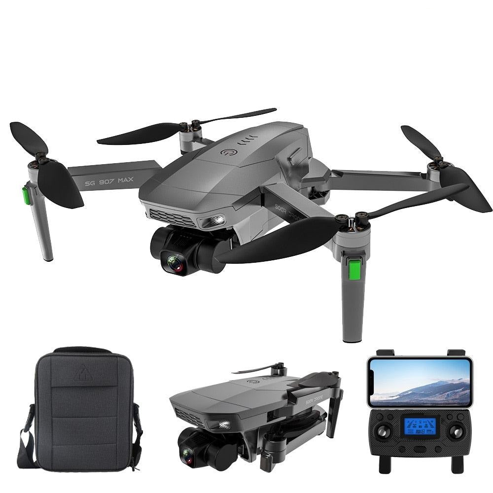 SG907 MAX GPS Drone - 4K HD Dual Camera FPV With 3-Axis Gimbal Support TF Card Flight Brushless Quad
