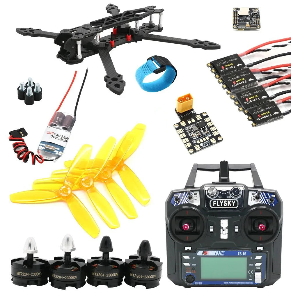 Mark4 5 Inch 225mm FPV, Mark4 5 Inch FPV Drone Kit with 2300KV motors, 20A ESCs, F4 flight controlle