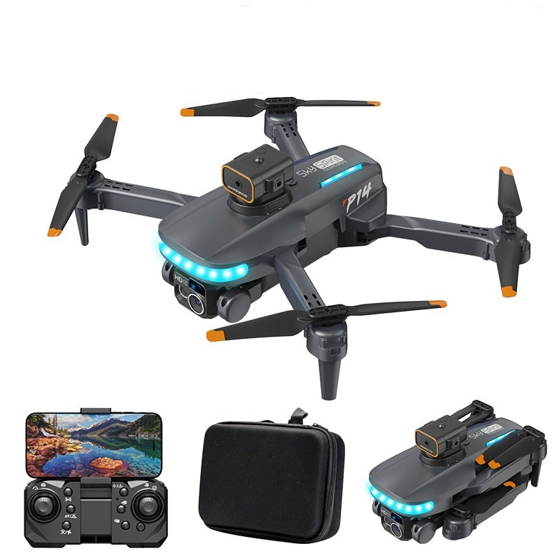 P14 Drone - 2023 Mini 8k Profesional 4K HD Camera Obstacle Avoidance Aerial Photography Brushless Fo