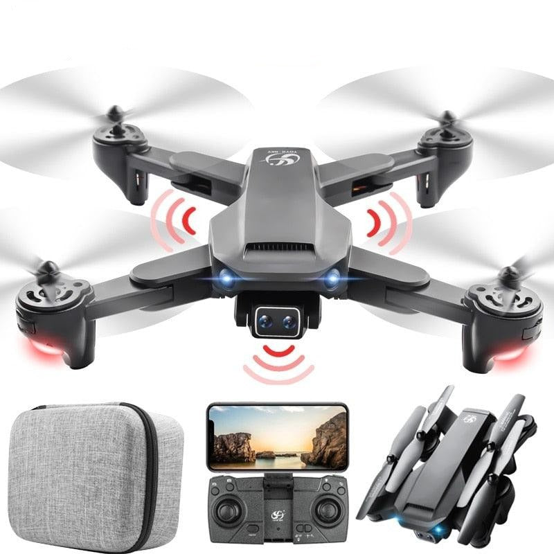 S186 Drone - 4 side Obstacle Avoidance Drone Optical Flow 4K ESC Anti-Shake Folding Four-Axis Remote