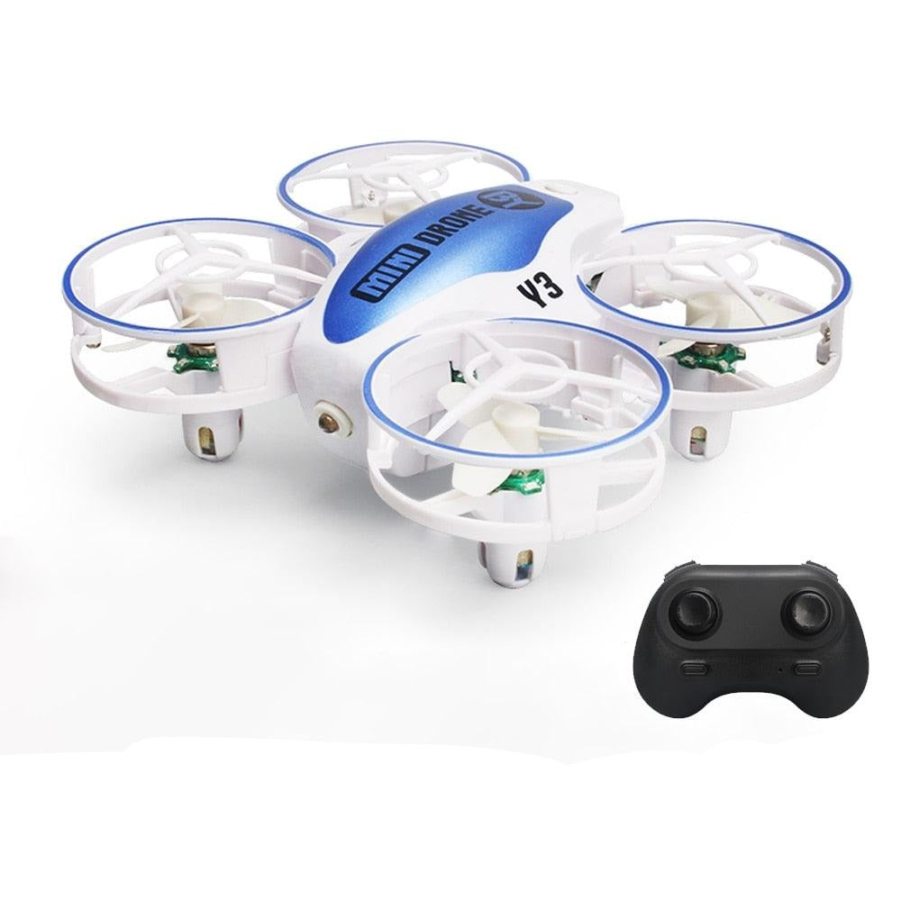 Y3 Mini Ufo Quadcopter with Lights - Remote Control Helicopter Aircraft Dron Drones Children's Toys