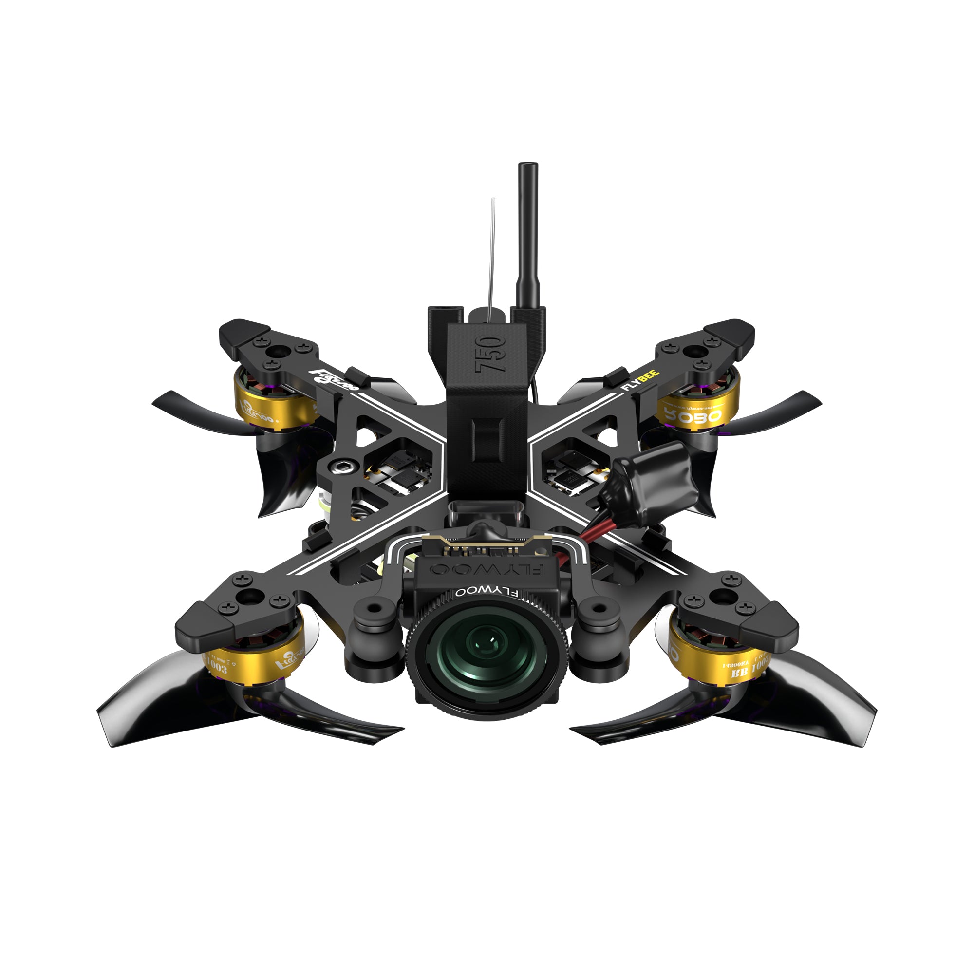 Flybee 16 HD O4 2S ultralight FPV quadcopter with front HD camera, four props, and rear antenna