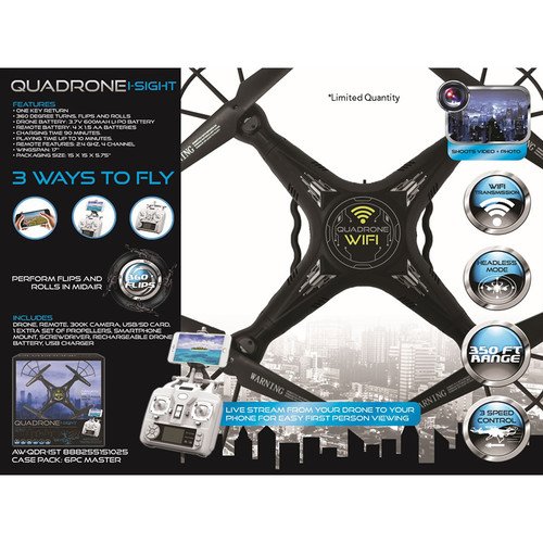 QUADRONE I-Sight Quadcopter (Black) - Image 2