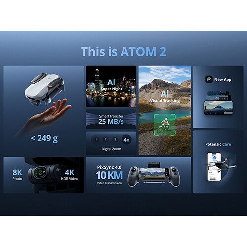 Potensic ATOM 2 Drone (Standard Kit with PTD 1) - Image 4