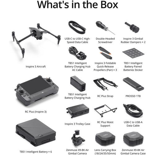 DJI Inspire 3 Drone with Hard-Shell Case & Accessory Kit - Image 14