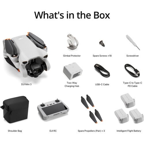 DJI Mini 3 Drone with DJI RC Remote (Fly More Combo) - Image 2