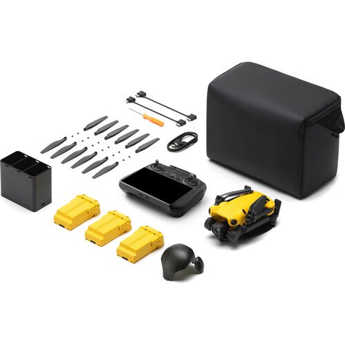 SKYROVER X1 Drone Fly More Combo with Remote Screen Controller (Yellow) - Image 2
