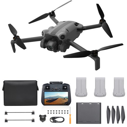 SKYROVER X1 Drone Fly More Combo with Remote Screen Controller (Gray) - Image 6