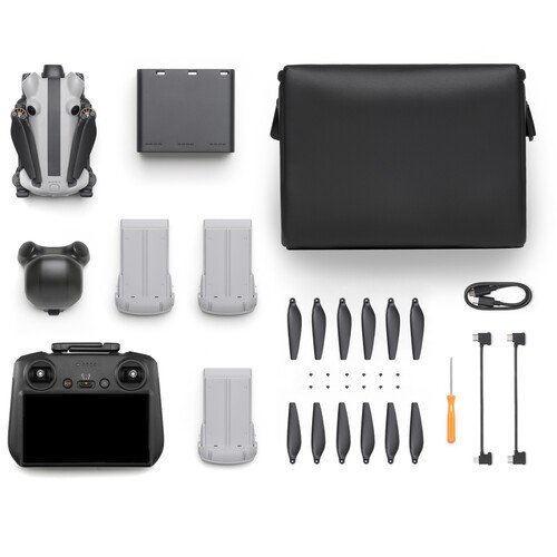 SKYROVER X1 Drone Fly More Combo with Remote Screen Controller (Gray) - Image 7